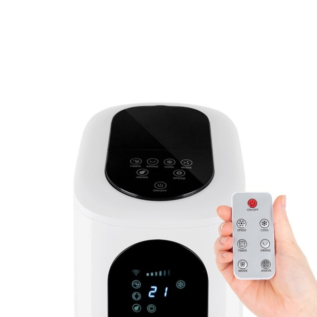 Вентилятор охолоджувач-зволожувач повітря Klarstein Polar Tower Smart до 45 м?, 85 Вт, 10035830 (my-5205)