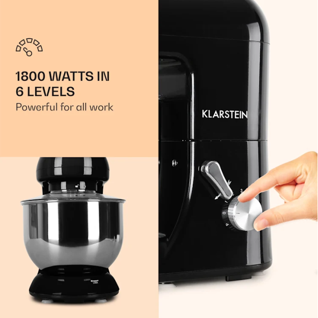 Тістоміс, кухонний комбайн Klarstein Bella 1800 Вт 10005315 (my-5016)