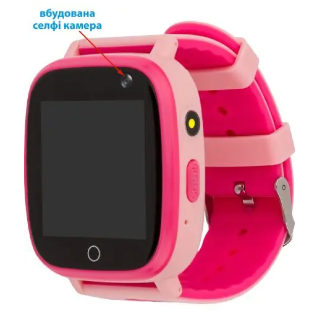 Смарт-годинник для дітей AmiGo GO001 iP67 Pink (my-3068)