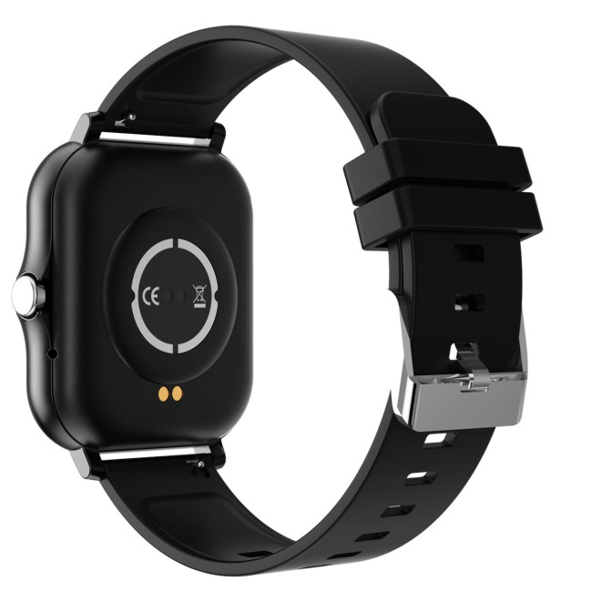Смарт годинник GLOBEX фітнес браслет з силіконовим ремінцем, Bluetooth, чорний (my-9072)
