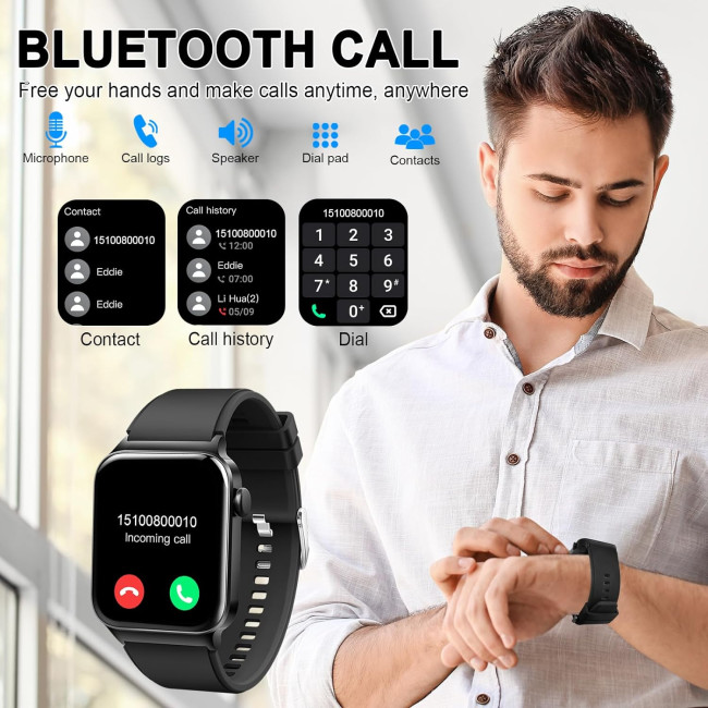 Розумний годинник для чоловіків і жінок Donerton T50S Smartwatch (my-3009)