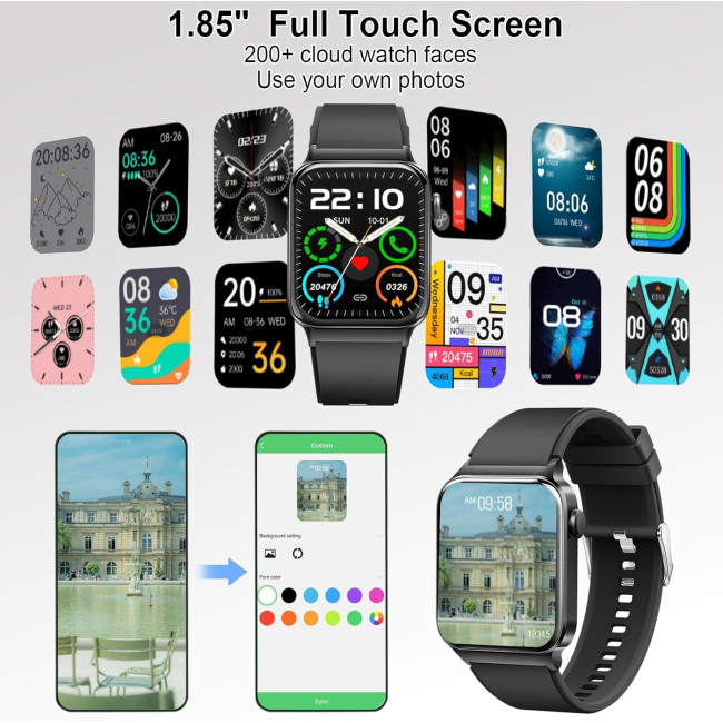 Розумний годинник для чоловіків і жінок Donerton T50S Smartwatch (my-3009)