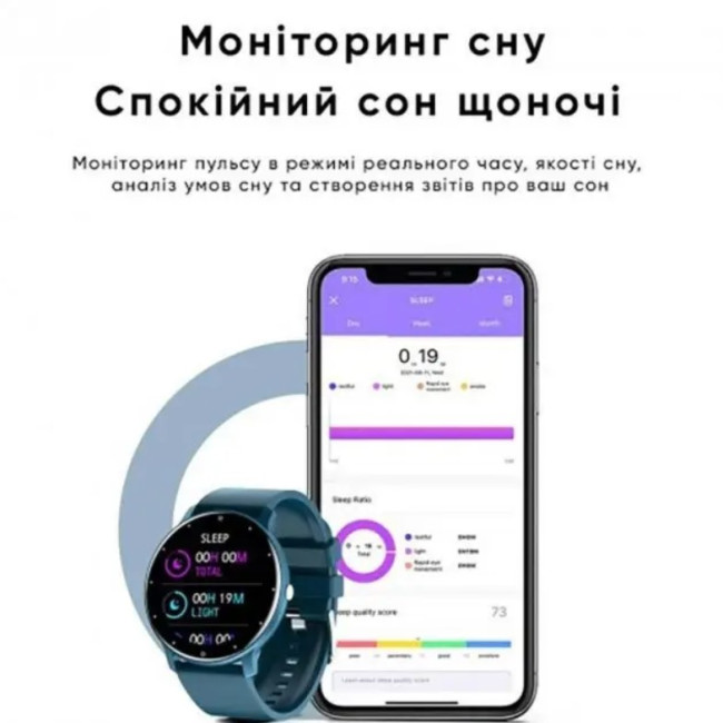 Чоловічий тактичний смарт-годинник Modfit Business 0223 Blue (my-4142)