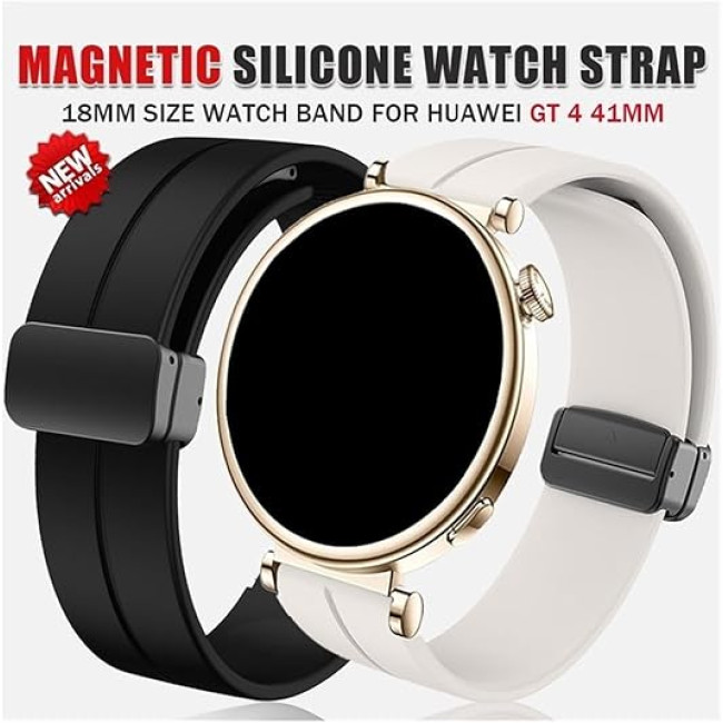 Силіконовий ремінець шириною 20 мм для Huawei Watch GT 4 сірий (my-12137)