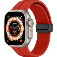 Магнитный ремешок для Apple Watch Ultra Band 38 мм 40 мм 41 мм красный (my-12136)