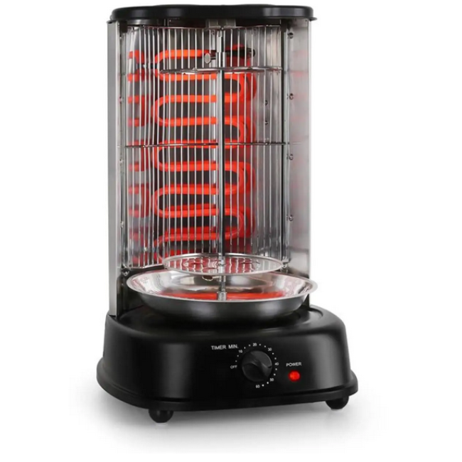 Вертикальний гриль / Кебаб / електрична шашличниця OneConcept Kebap Master 1800 Вт з набором шампурів 10009354 (my-5089)