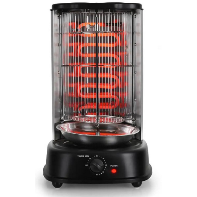 Вертикальний гриль / Кебаб / електрична шашличниця OneConcept Kebap Master 1800 Вт з набором шампурів 10009354 (my-5089)