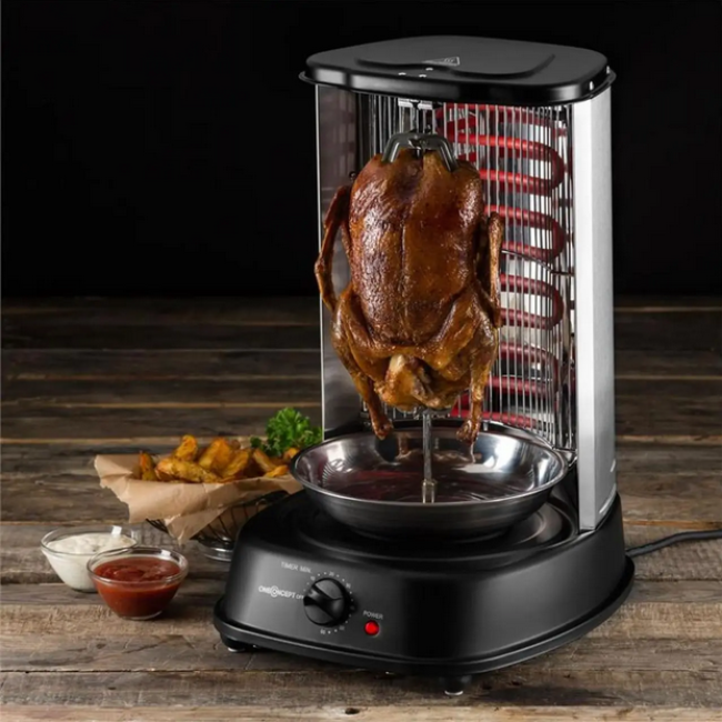 Вертикальний гриль / Кебаб / електрична шашличниця OneConcept Kebap Master 1800 Вт з набором шампурів 10009354 (my-5089)