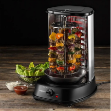 Вертикальний гриль / Кебаб / електрична шашличниця OneConcept Kebap Master 1800 Вт з набором шампурів 10009354 (my-5089)