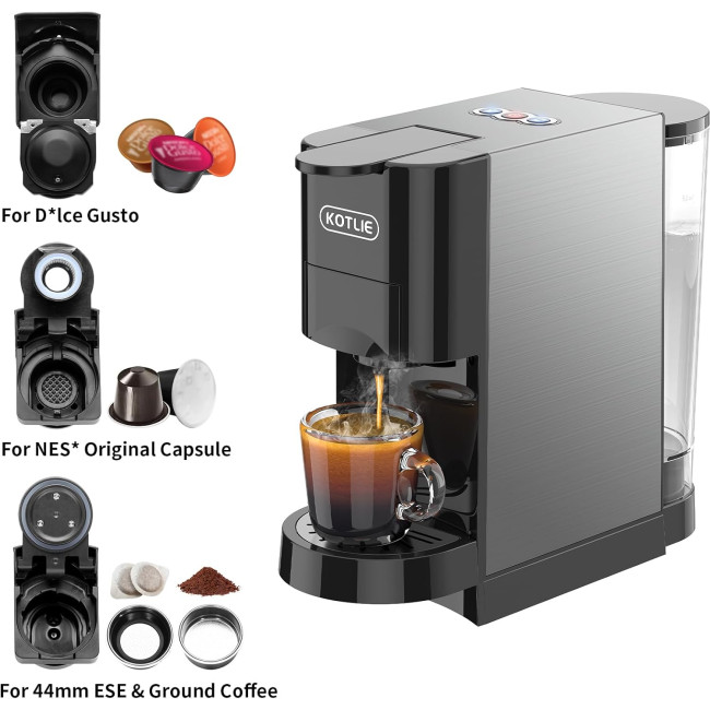 Кавомашина Heightening Espresso 4in1 для Nespresso Original ЧОРНИЙ (AC-513H) (my-13012)