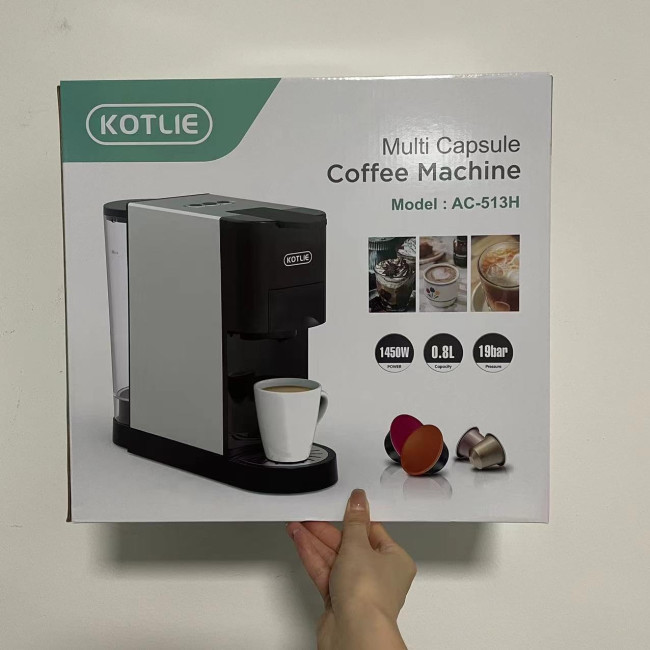 Кавомашина Heightening Espresso 4in1 для Nespresso Original ЧОРНИЙ (AC-513H) (my-13012)
